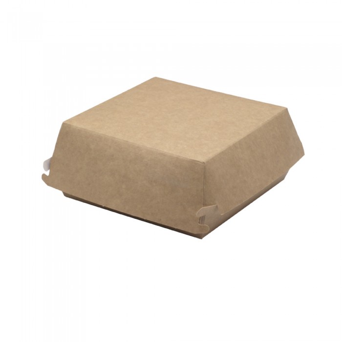 Burgerbox 145x145x80 Large mit Klappdeckel aus Papier 102-01-0327