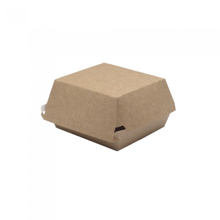 Burgerbox 115x115x80 Medium mit Klappdeckel aus Papier 102-01-0327