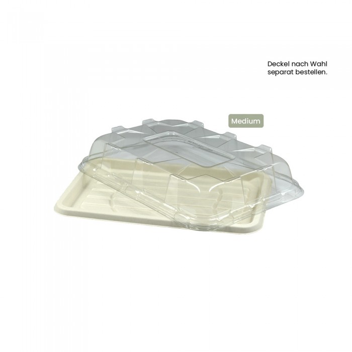BIO Cateringplatte eckig für Kaltes und Warmes BePULP 104-05-0138