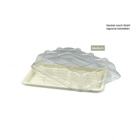 BIO Cateringplatte eckig für Kaltes und Warmes BePULP 104-05-0138