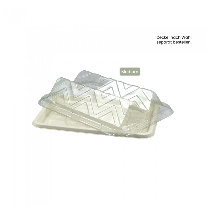 BIO Cateringplatte eckig für Kaltes und Warmes BePULP 104-05-0138