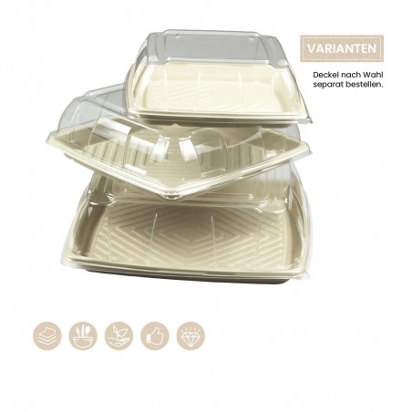 BIO Catering-Platte quadratisch für Kaltes und Warmes BePULP 104-05-0187, 104-05-0155, 104-05-1056