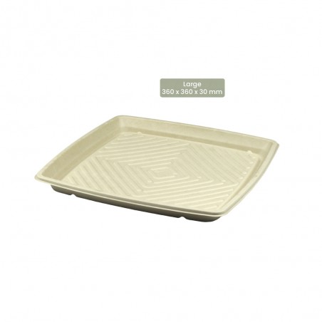 BIO Catering-Platte quadratisch für Kaltes und Warmes BePULP Large 104-05-1056