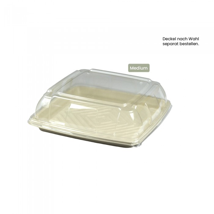 BIO Catering-Platte quadratisch für Kaltes und Warmes BePULP Medium 104-05-0155