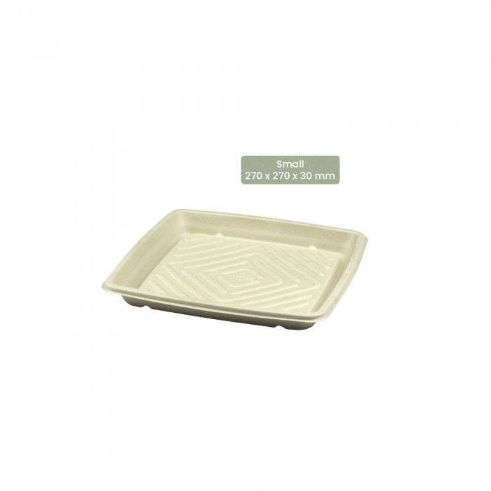 BIO Catering-Platte quadratisch für Kaltes und Warmes BePULP Small 104-05-0187