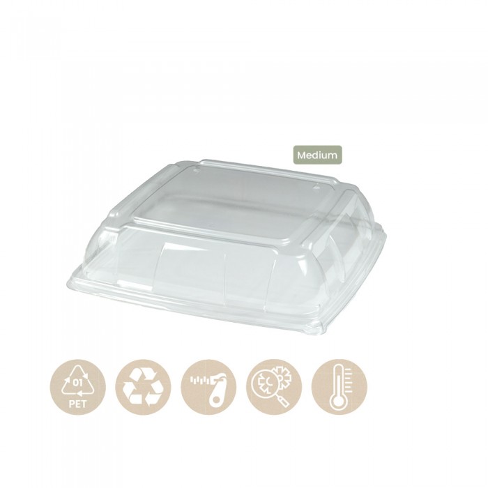104-05-0157 Deckel für Platte für Catering 31x31cm (PET)