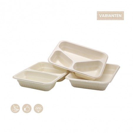 BIO Siegelschale eckig für Kaltes und Warmes aus Zellulose, 108-01-0130 108-01-0131 108-01-0132