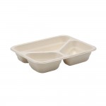 BIO Siegelschale eckig ungeteilt, 2 und 3 geteilt für Kaltes & Warmes (Zellulose) - ab 220 Stk.