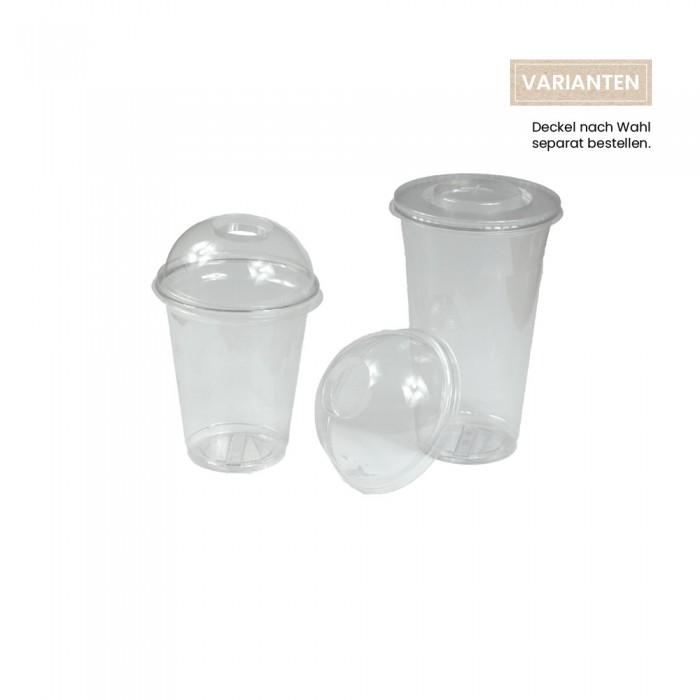 Shakebecher und Getränkebecher mit Absatz und Füllstrich aus rPET, 300 ml, 500 ml; 103-01-0008, 103-01-0009