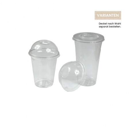 Shakebecher und Getränkebecher mit Absatz und Füllstrich aus rPET, 300 ml, 500 ml; 103-01-0008, 103-01-0009