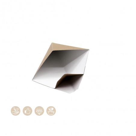 105-01-0030 BIO Pommestüte mit Dipecke (Papier)