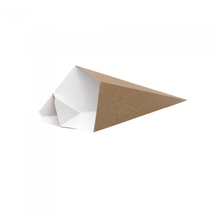 105-01-0030 BIO Pommestüte mit Dipecke (Papier)