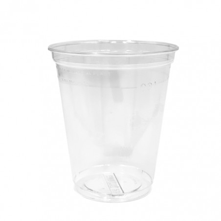 Shakebecher und Getränkebecher mit Absatz und Füllstrich aus rPET, 300 ml, 103-01-0008