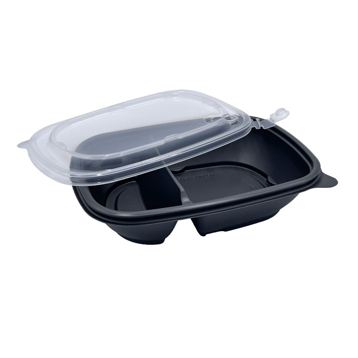 Mehrweg Schale und Deckel, PP, 650+250ml, 104-76-0002