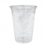 BIO Shake-/Getränkebecher mit Absatz und Füllstrich 300ml, 400ml, 500ml Ø 95mm (rPET) - ab 800 Stk.