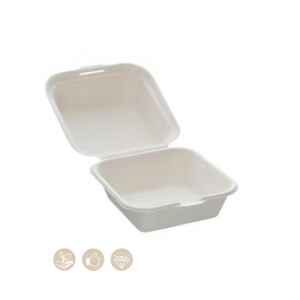 Burgerbox weiß mit Klappdeckel          104-01-0149