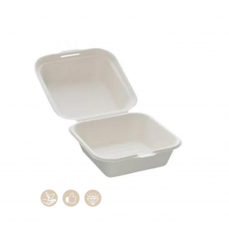 Burgerbox weiß mit Klappdeckel          104-01-0149