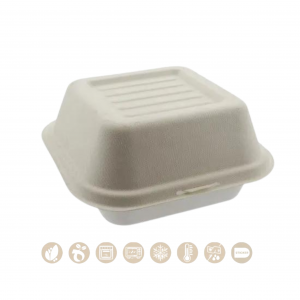 Burgerbox weiß mit Klappdeckel          104-01-0149