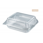 Schale für Salat/Sandwich mit anhängendem Deckel (PET)