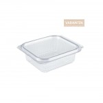 Schale für kalte Speisen mit anhängendem Deckel (PET)