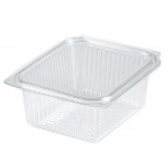 Schale für kalte Speisen mit anhängendem Deckel (PET)