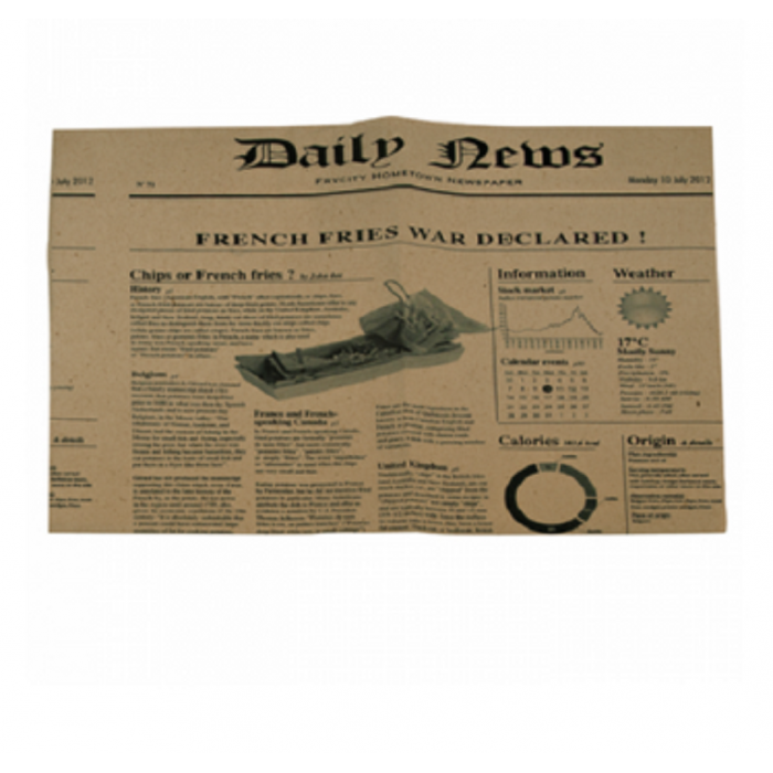 Papierzuschnitt fettdicht "News" 107-07-0063