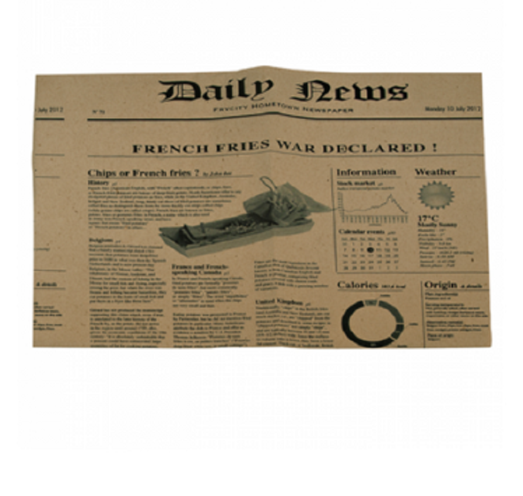 Papierzuschnitt fettdicht "News" 107-07-0063