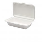 BIO Klappbox eckig - ungeteilt und 2 geteilt für Kaltes & Warmes (PULP) - ab 400 Stk.