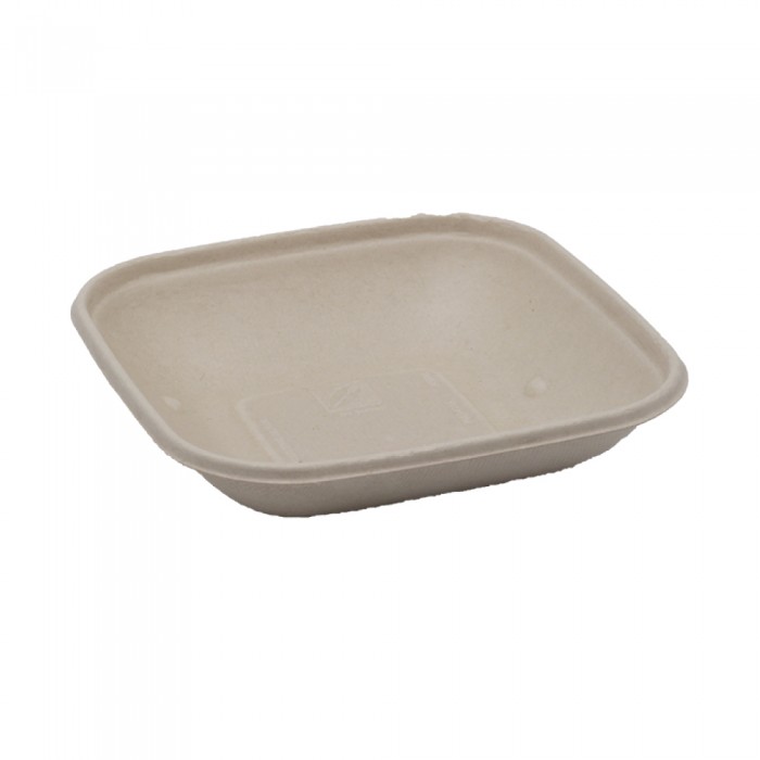 BIO Menüschale quadratisch für Kalte & Warmes (PULP) 500ml 104-01-0140