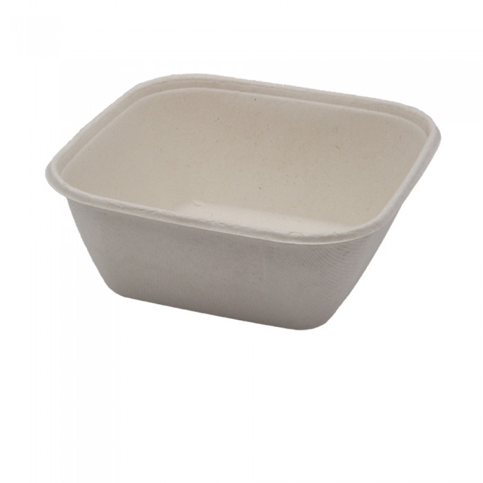 BIO Menüschale quadratisch für Kalte & Warmes (PULP) 1000ml 104-01-0141