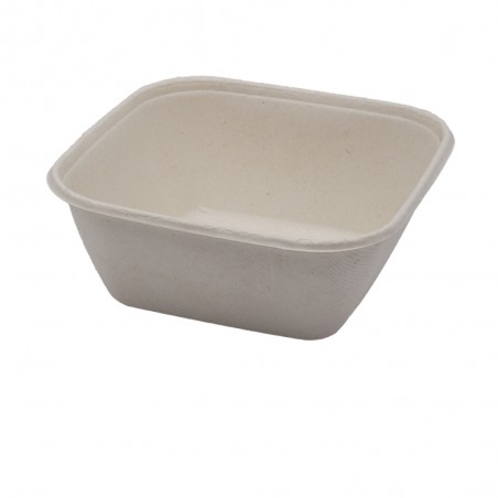 BIO Menüschale quadratisch für Kalte & Warmes (PULP) 1000ml 104-01-0141