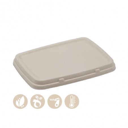 BePULP Deckel für BIO Menüschale eckig für Warmes und Kaltes 104-01-0189