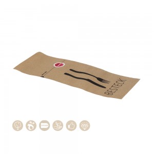 108-06-0043 Bestecktasche aus Papier mit Selbstklebestreifen und Aufreißperforation