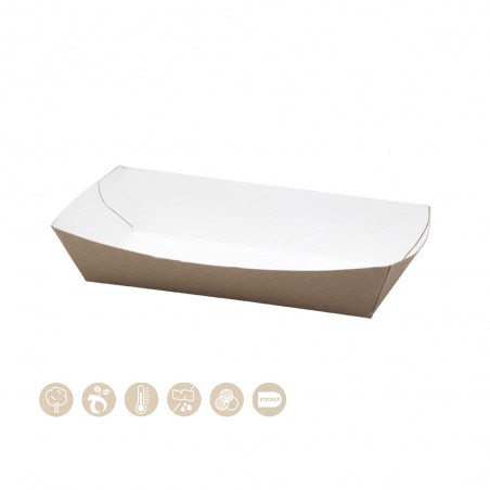 BIO Schale - Tray offen aus Papier 105-01-0053