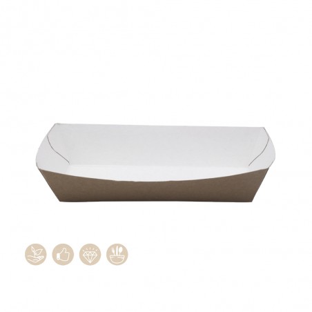 BIO Schale - Tray offen aus Papier 105-01-0053